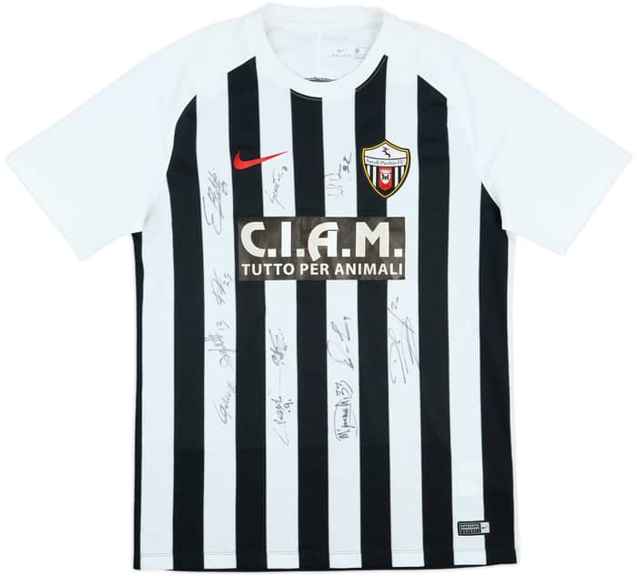 2017-18 Ascoli Squad Signed Home Shirt - 8/10 - (L)