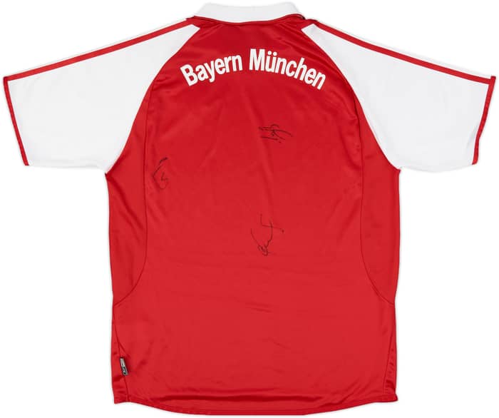 2003-04 Bayern Munich Signed Home Shirt - 8/10 - (XL.Boys)