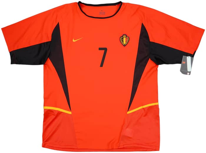 2002-04 Belgium Home Shirt Wilmots #7 (XL)