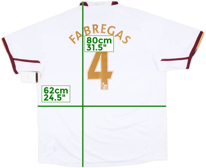 2007-08 Arsenal Away Shirt Fabregas #4 (XL)