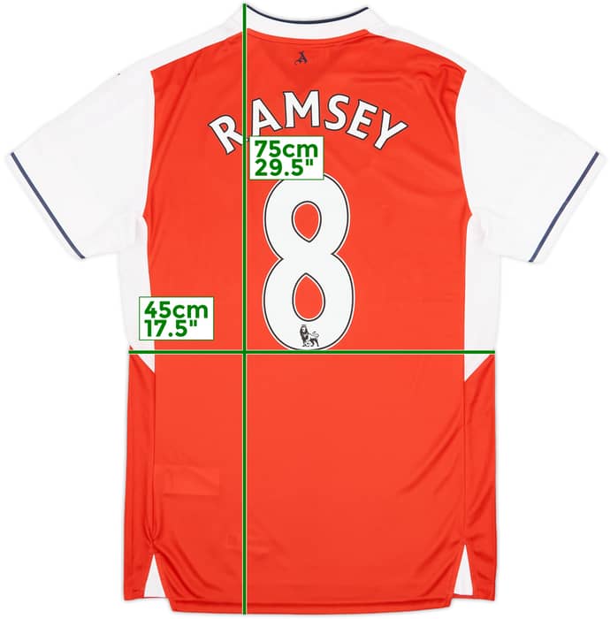 2016-17 Arsenal Home Shirt Ramsey #8 (S)