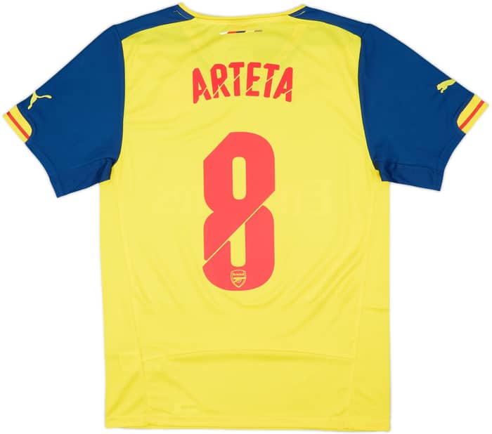2014-15 Arsenal Away Shirt Arteta #8 (S)