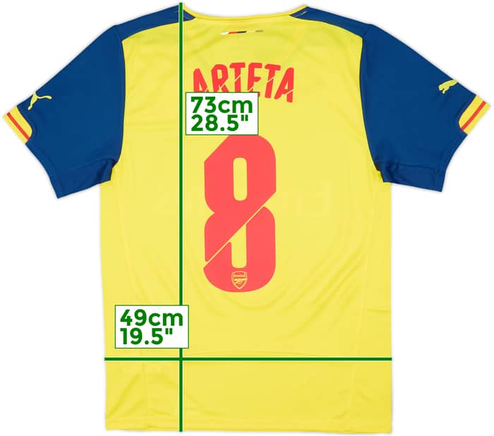 2014-15 Arsenal Away Shirt Arteta #8 (S)