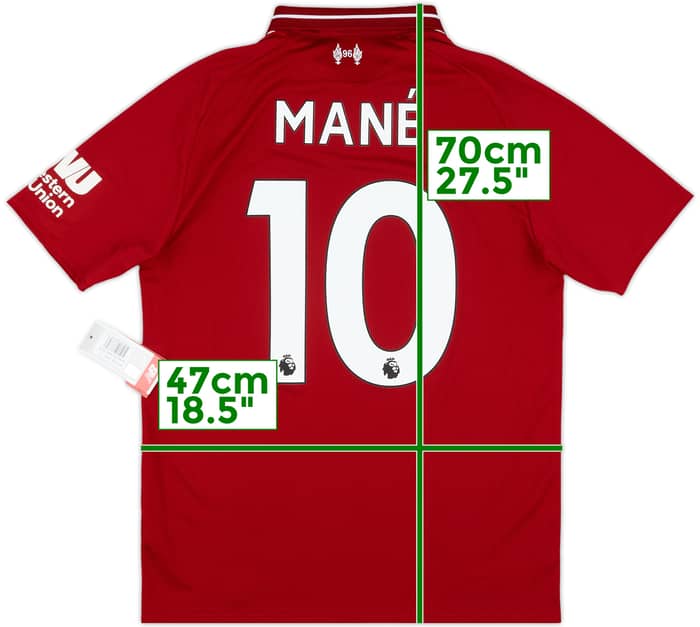 2018-19 Liverpool Home Shirt Mane #10 (S)