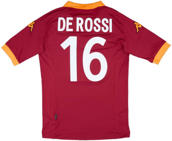 2012-13 Roma Home Shirt De Rossi #16 (XL)