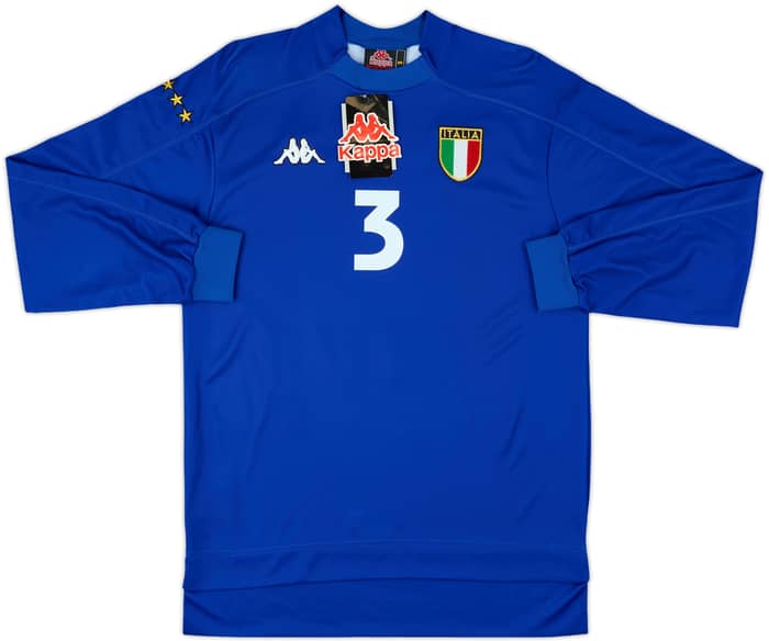 1998-99 Italy Home L/S Shirt Maldini #3 (S)