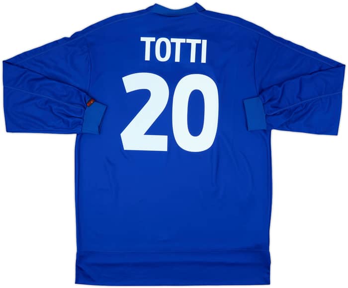 1998-99 Italy Home L/S Shirt Totti #20 (XL)