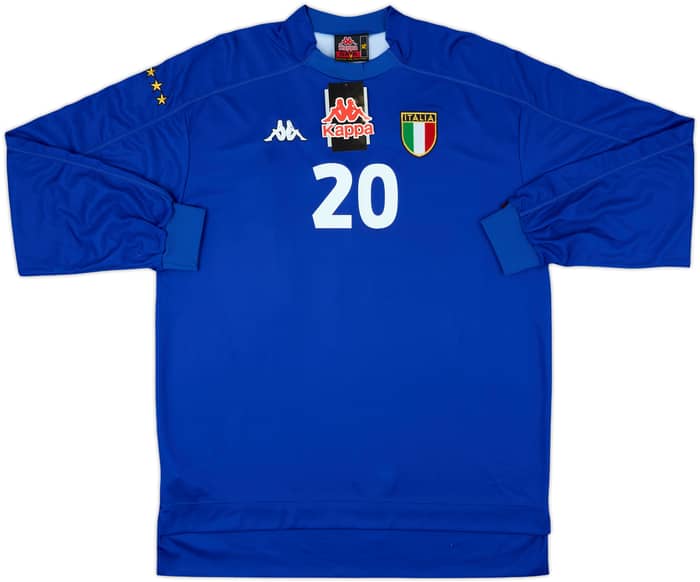 1998-99 Italy Home L/S Shirt Totti #20 (XL)