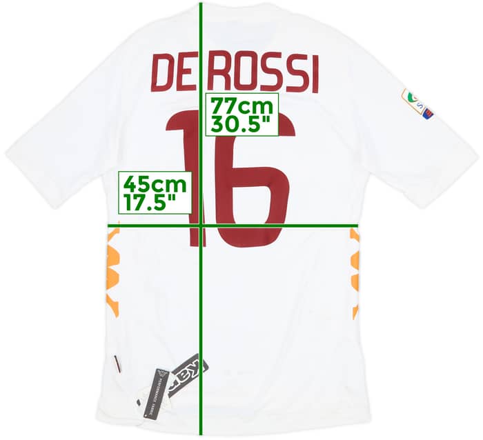 2011-12 Roma Away Shirt De Rossi #16 (L)