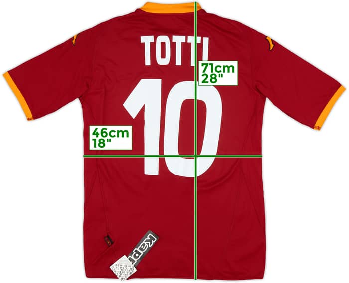 2007-08 Roma Home Shirt Totti #10 (M)