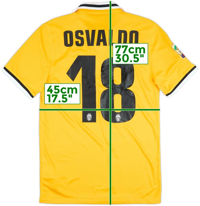 2013-14 Juventus Away Shirt Osvaldo #18 (S)
