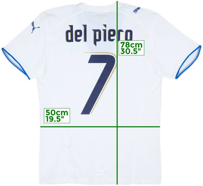 2006 Italy Away Shirt Del Piero #7 (L)
