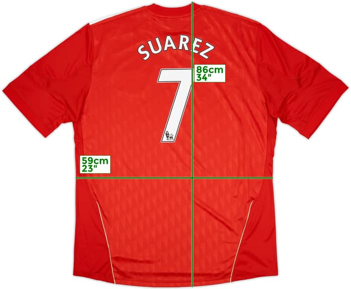 2010-12 Liverpool Home Shirt Suarez #7 (XXL)