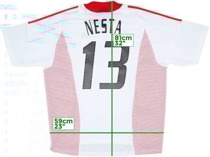 2002-03 AC Milan Away Shirt Nesta #13 (XL)