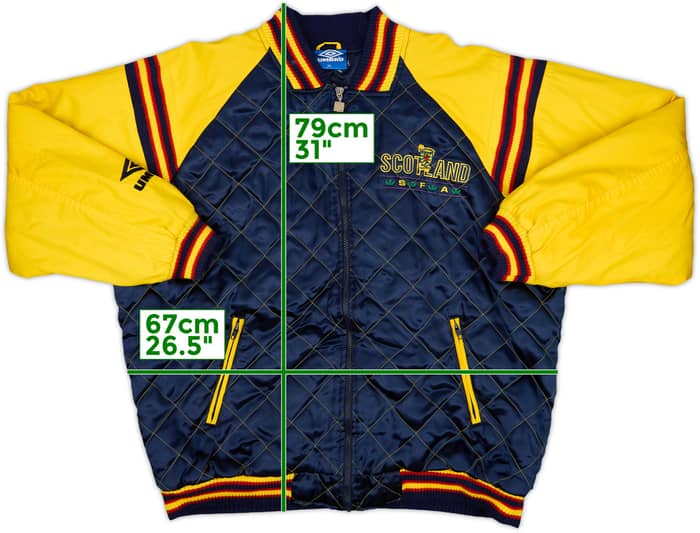 1994-96 Scotland Umbro Padded Track Jacket - 8/10 - (XL)