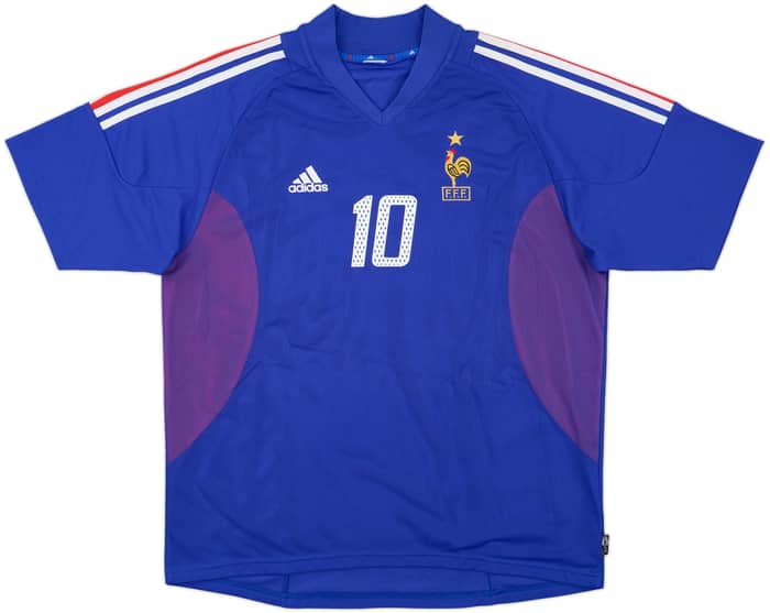 2002-04 France Home Shirt Zidane #10 - 8/10 - (XL)