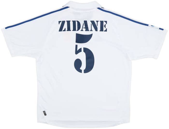2001 Real Madrid Home Shirt Zidane #5 - 9/10 - (XL)