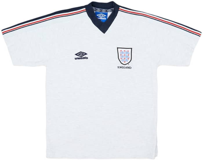 1998-00 England Umbro Cotton Tee - 7/10 - (L.Boys)