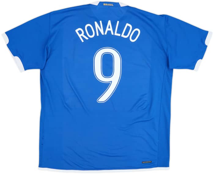2006-07 Brazil Away Shirt Ronaldo #9 - 6/10 - (XL)