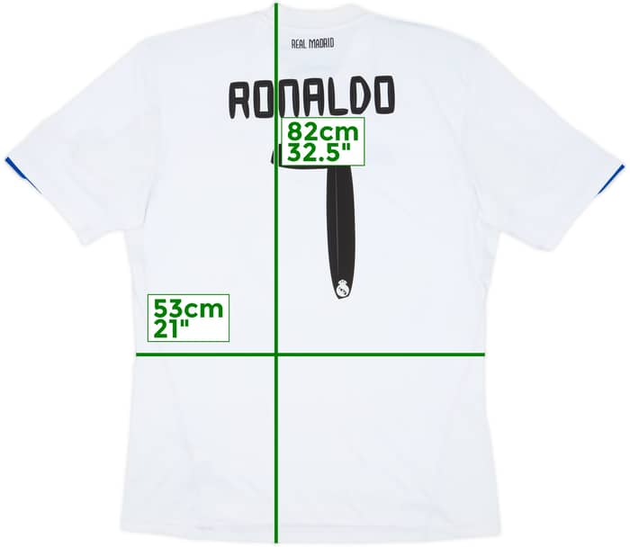 2010-11 Real Madrid Home Shirt Ronaldo #7 - 6/10 - (XL)
