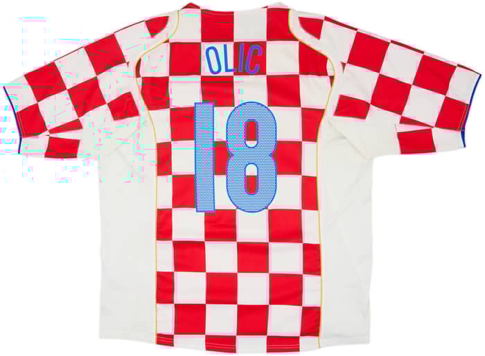 Camiseta de local de Croacia 2004-06 Olic #18 - 6/10 - (XXL)