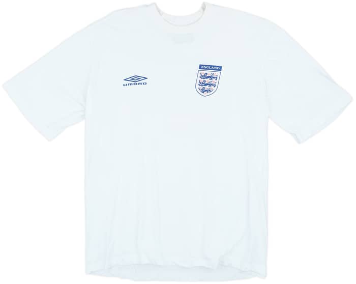 2000-02 England Umbro Cotton Tee - 7/10 - (XL)