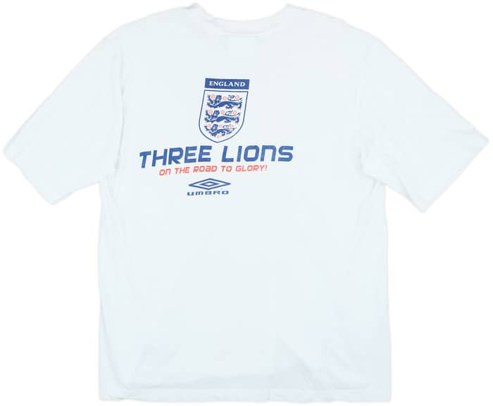 2000-02 England Umbro Cotton Tee - 7/10 - (XL)