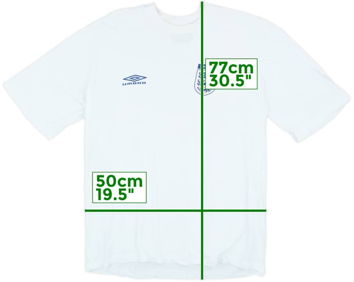 2000-02 England Umbro Cotton Tee - 7/10 - (XL)