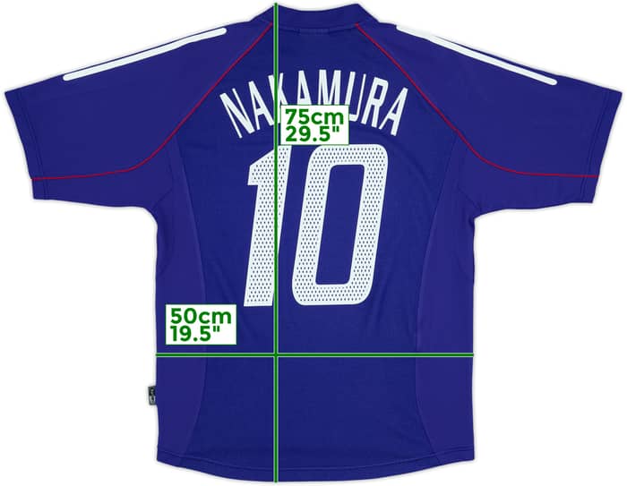 2002-04 Japan Home Shirt Nakamura #10 - 8/10 - (M)