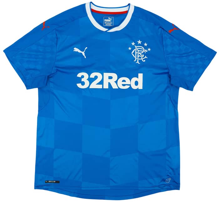 2016-18 Rangers Home Shirt Morelos #20 - 8/10 - (XL)