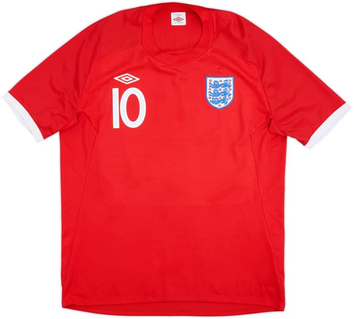 2010-11 England Away Shirt Rooney #10 - 8/10 - (L)