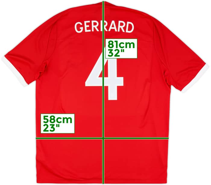 2010-11 England 'South Africa' Away Shirt Gerrard #4 - 10/10 - (XL)