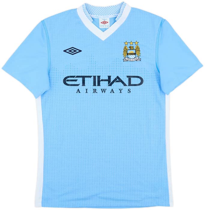 2011-12 Manchester City Home Shirt Kun Aguero #16 - 6/10 - (M)