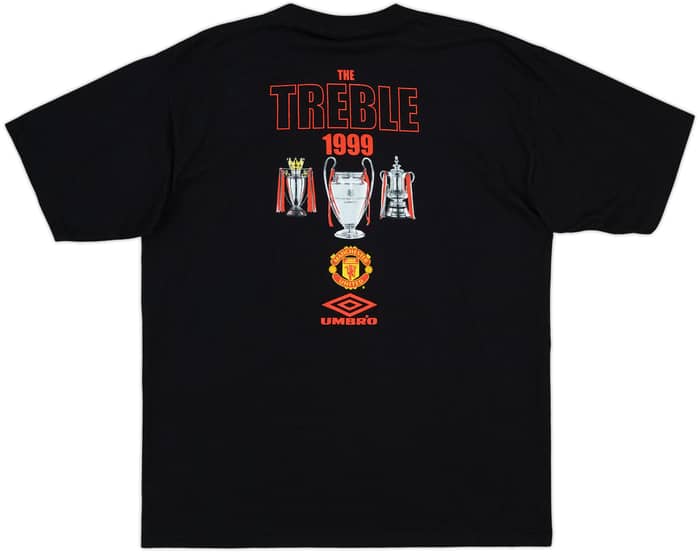 1999-00 Manchester United Umbro 'Treble' Graphic Tee - 10/10 - (XL)