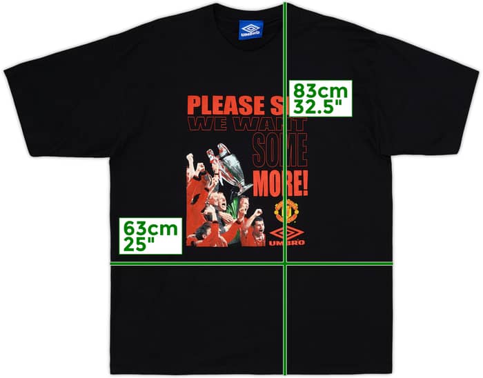 1999-00 Manchester United Umbro 'Treble' Graphic Tee - 10/10 - (XL)