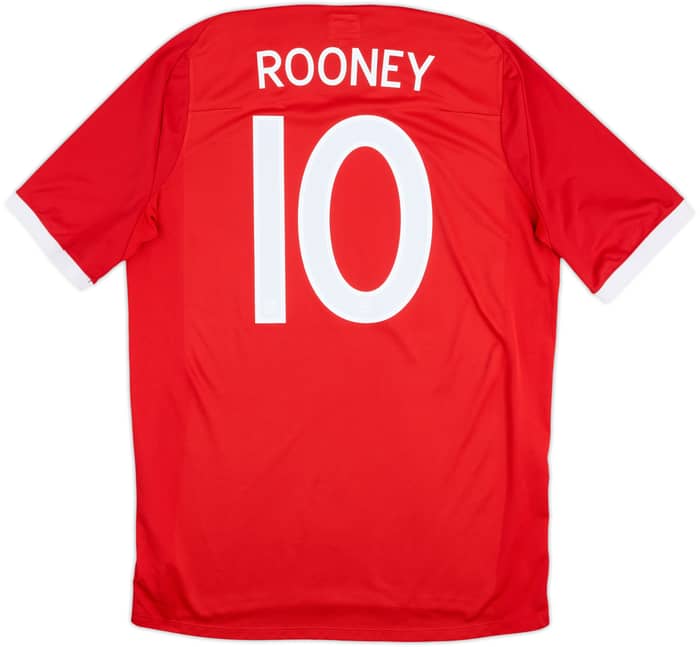 2010-11 England Away Shirt Rooney #10 - 8/10 - (L)