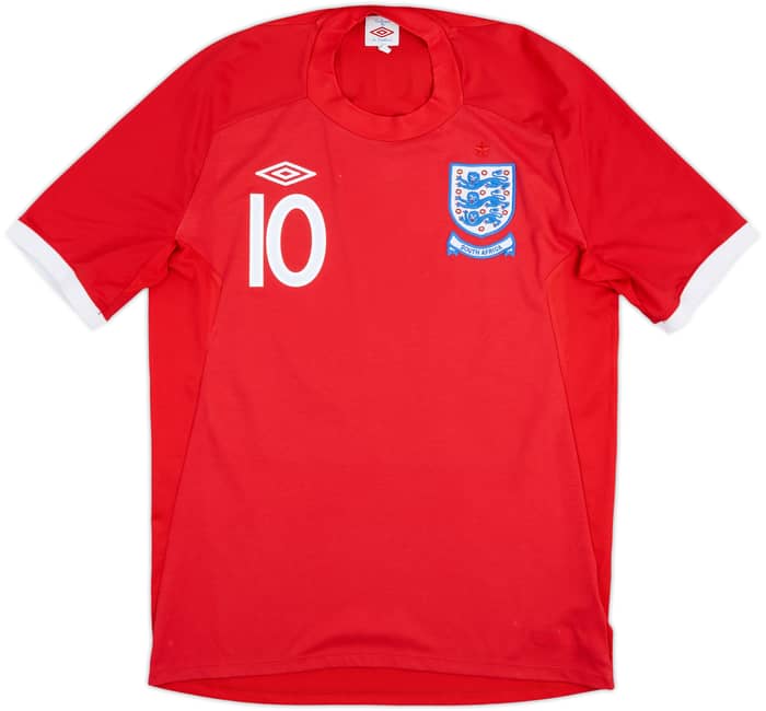 2010-11 England Away Shirt Rooney #10 - 8/10 - (L)