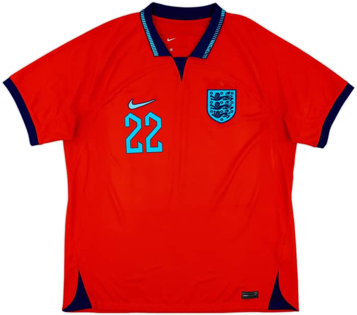 2022-23 England Away Shirt Bellingham #22 - 9/10 - (XL)