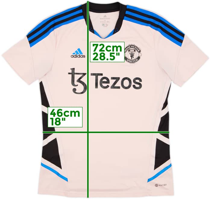 2022-23 Manchester United Authentic adidas Training Shirt - 8/10 - (M)