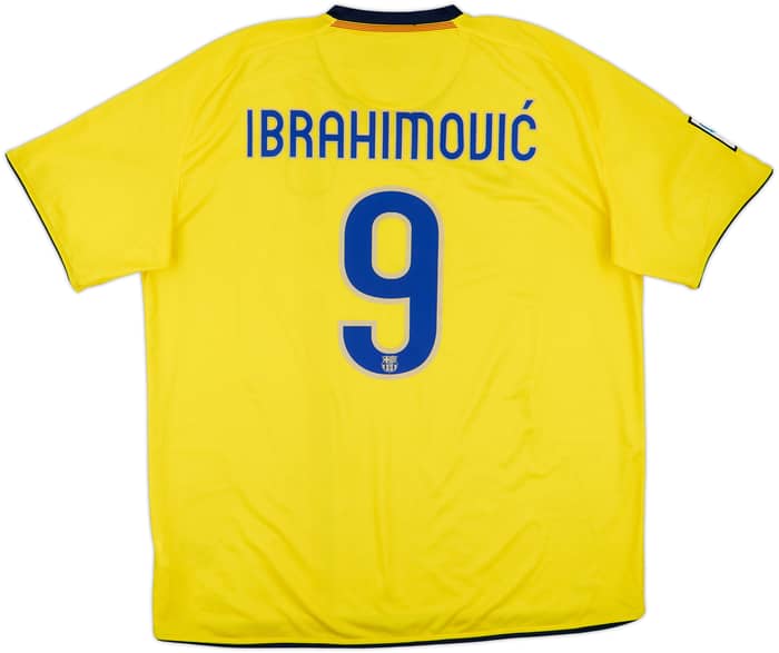 2008-10 Barcelona Away Shirt Ibrahimovic #9 - 7/10 - (XXL)