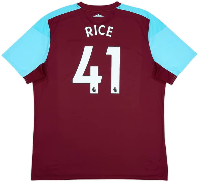 2017-18 West Ham Home Shirt Rice #41 - 8/10 - (3XL)