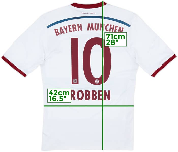 2014-15 Bayern Munich Away Shirt Robben #10 - 8/10 - (M)