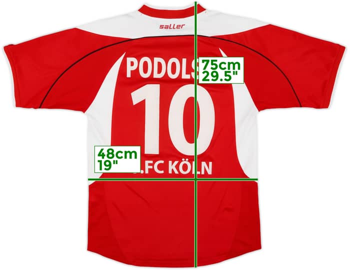 2004-05 FC Koln Home Shirt Podolski #10 - 8/10 - (M)