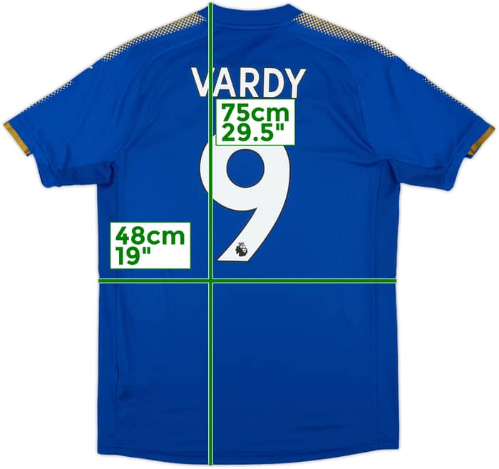 2017-18 Leicester Home Shirt Vardy #9 - 10/10 - (M)