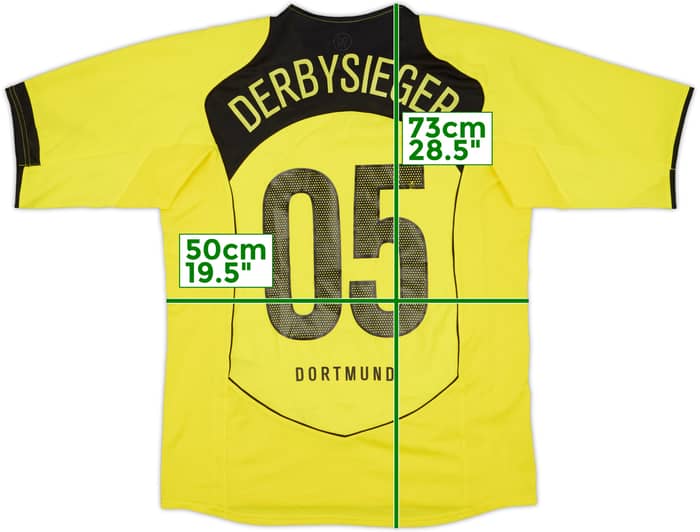 2004-05 Borussia Dortmund Home Shirt Derbysieger #05 - 8/10 - (M)