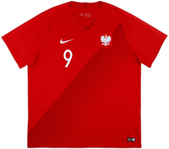 2018-19 Poland Away Shirt Lewandowski #9 - 8/10 - (XXL)