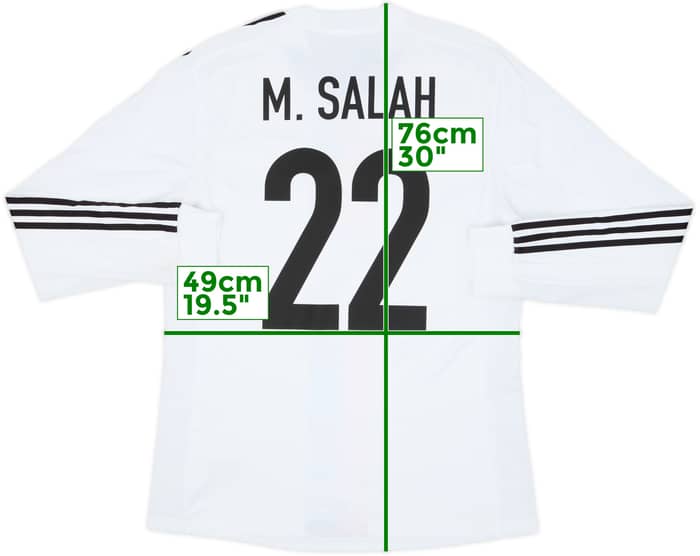 2012-13 FC Basel Player Issue Away L/S Shirt M.Salah #22 - 9/10 - (L)