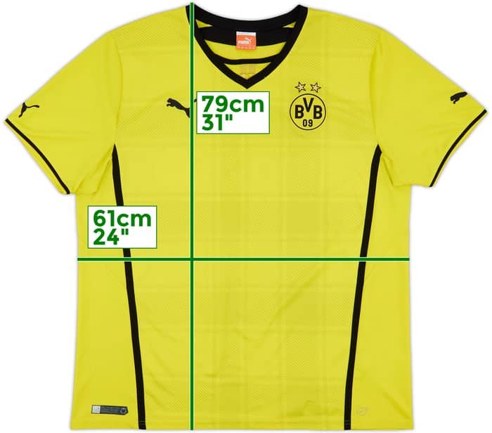 2013-14 Borussia Dortmund Home Shirt - 4/10 - (XXL)