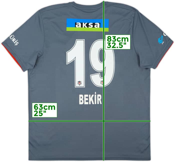 2021-22 Besiktas Third Shirt Bekir #19 - 8/10 - (XXL)