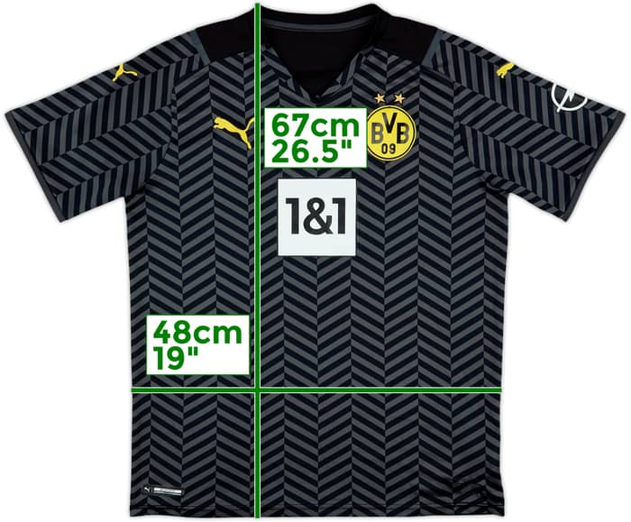 2021-22 Borussia Dortmund Away Shirt - 8/10 - (XL.Boys)